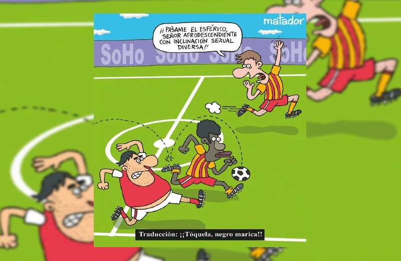 Con esta caricatura, Matador ilustró para la revista ‘Soho’ el problema de la corrección política en el humor.