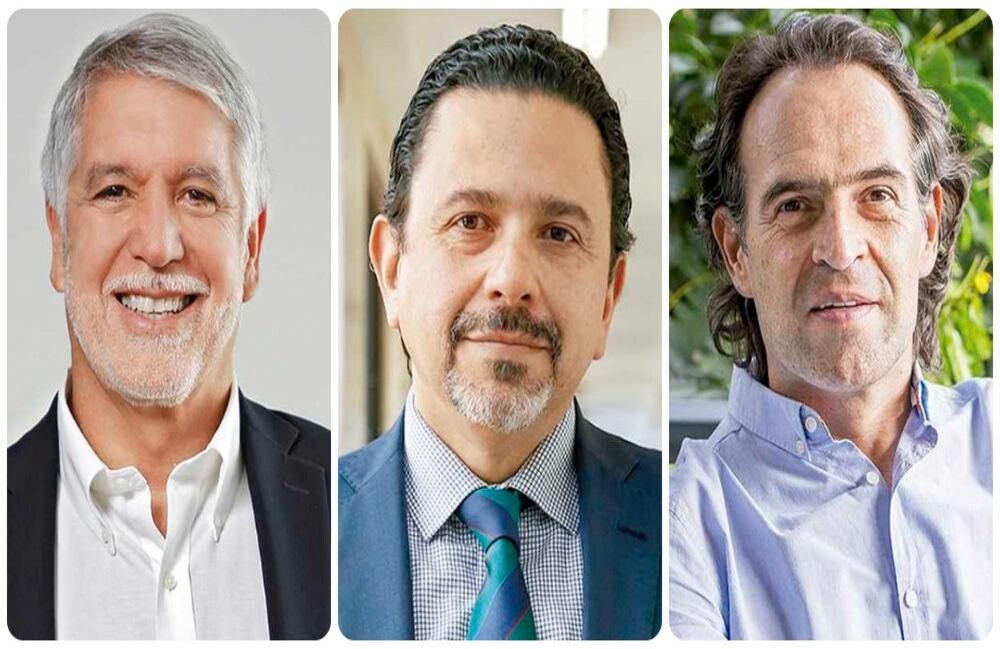 Enrique Peñalosa, Miguel Ceballos y Federico Gutiérrez.