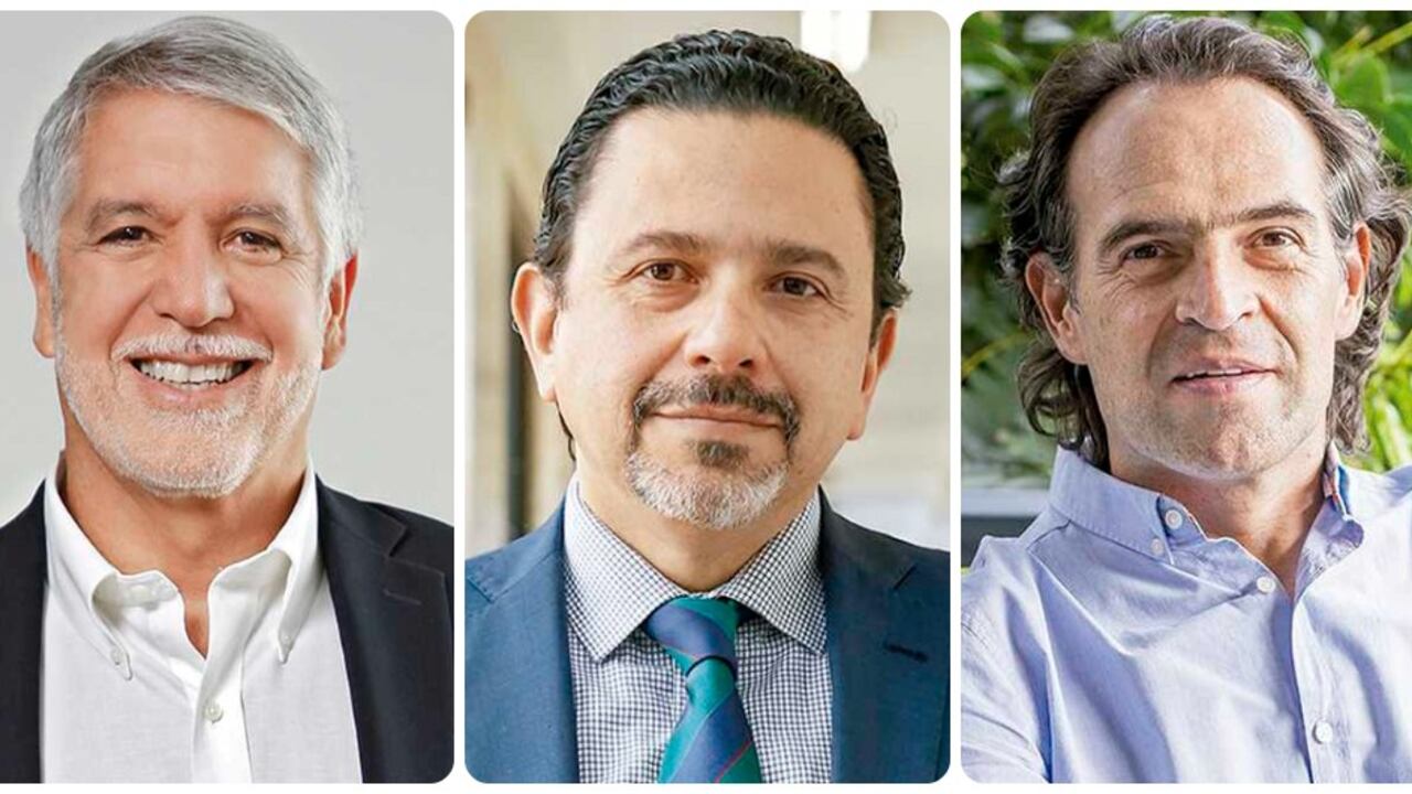 Enrique Peñalosa, Miguel Ceballos y Federico Gutiérrez.
