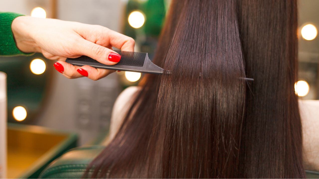 Cabello liso / Queratina