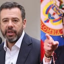 Carlos Fernando Galán y el presidente Abelardo De La Espriella.