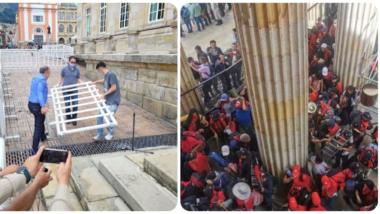 Cuando llegó a la presidencia del Congreso (20 de julio de 2022) Roy Barreras ordenó quitar las vallas de seguridad que se habían puesto por las protestas en Colombia. Hoy, cuando hacen tanta falta, pide ayuda al Gobierno Petro para que los maestros del Cauca no se metan a la fuerza al Legislativo.
