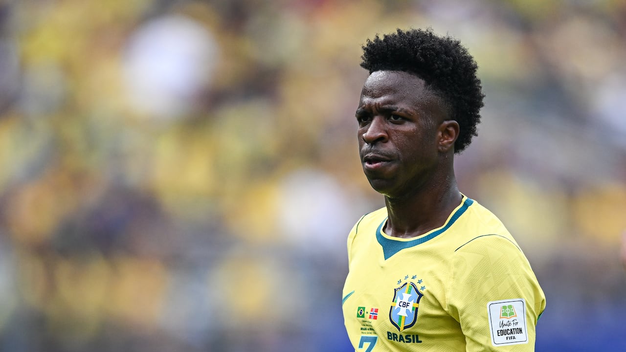 Vinicius, delantero de Brasil y Real Madrid.
