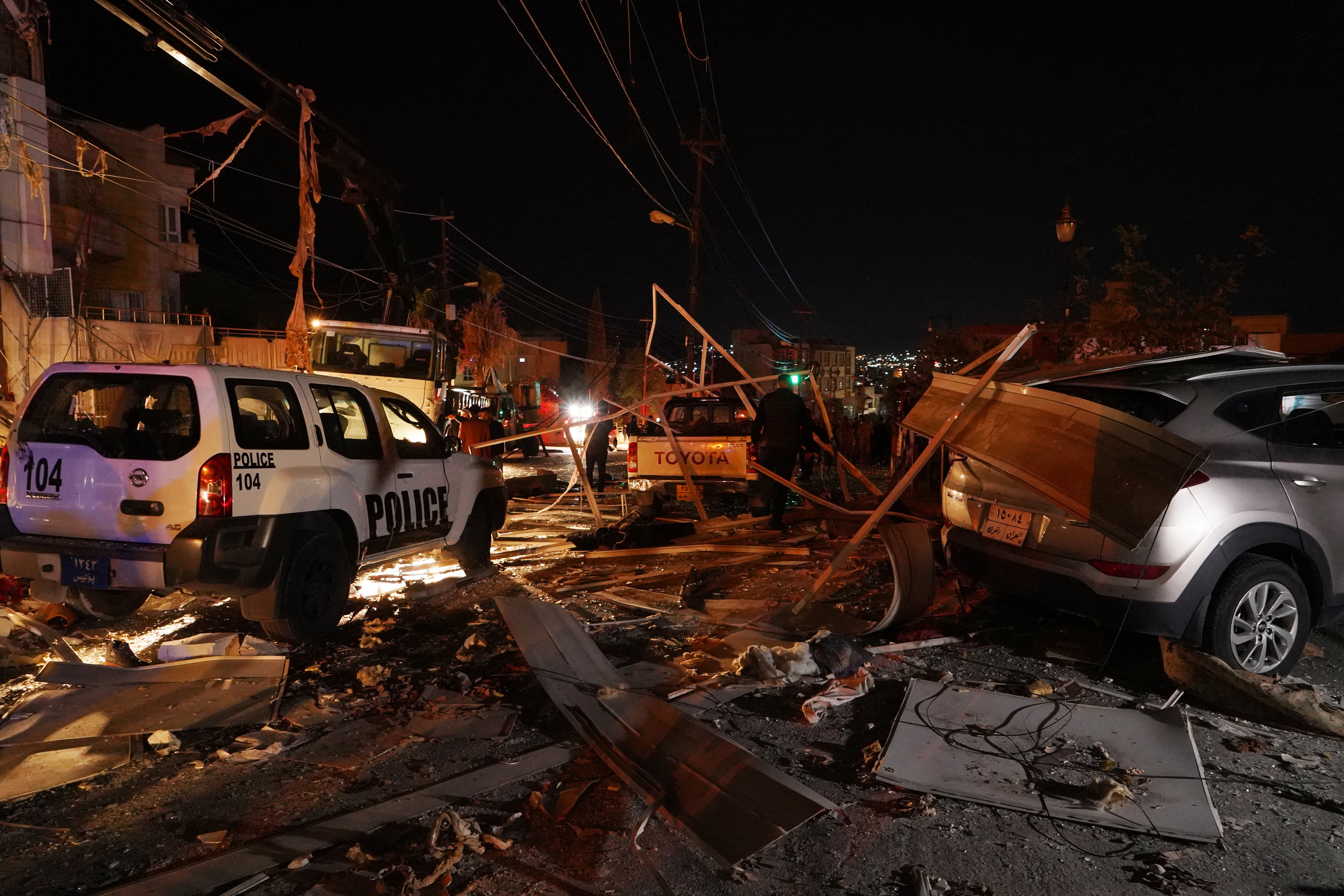 Explosión en edificio de Irak