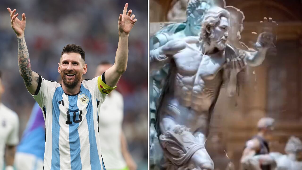 Jugada de Lionel Messi fue recreada por inteligencia artificial como si fuera un gladiador romano.