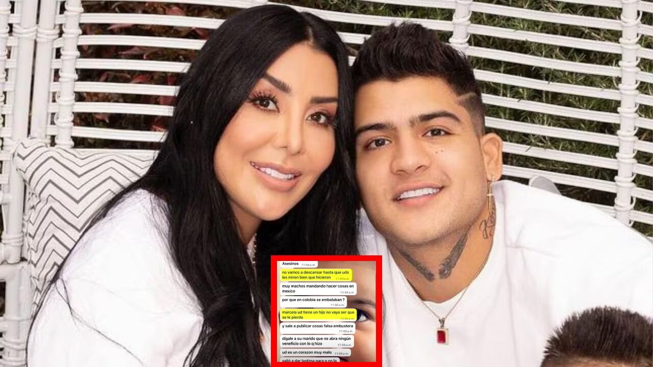 Exponen supuestos mensajes enviados desde el celular de B King con supuestas amenazas dirigidas a Marcela Reyes y a su hijo.