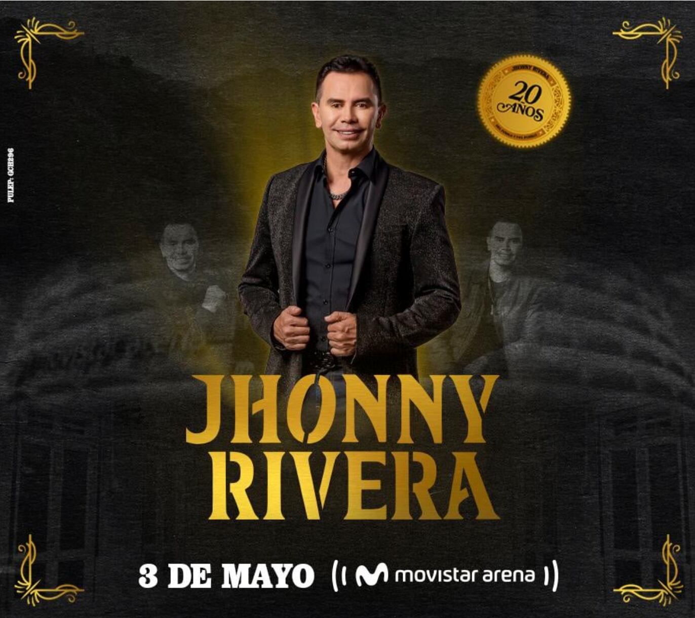 Primera fecha del concierto de Jhonny Rivera en el Movistar Arena de Bogotá