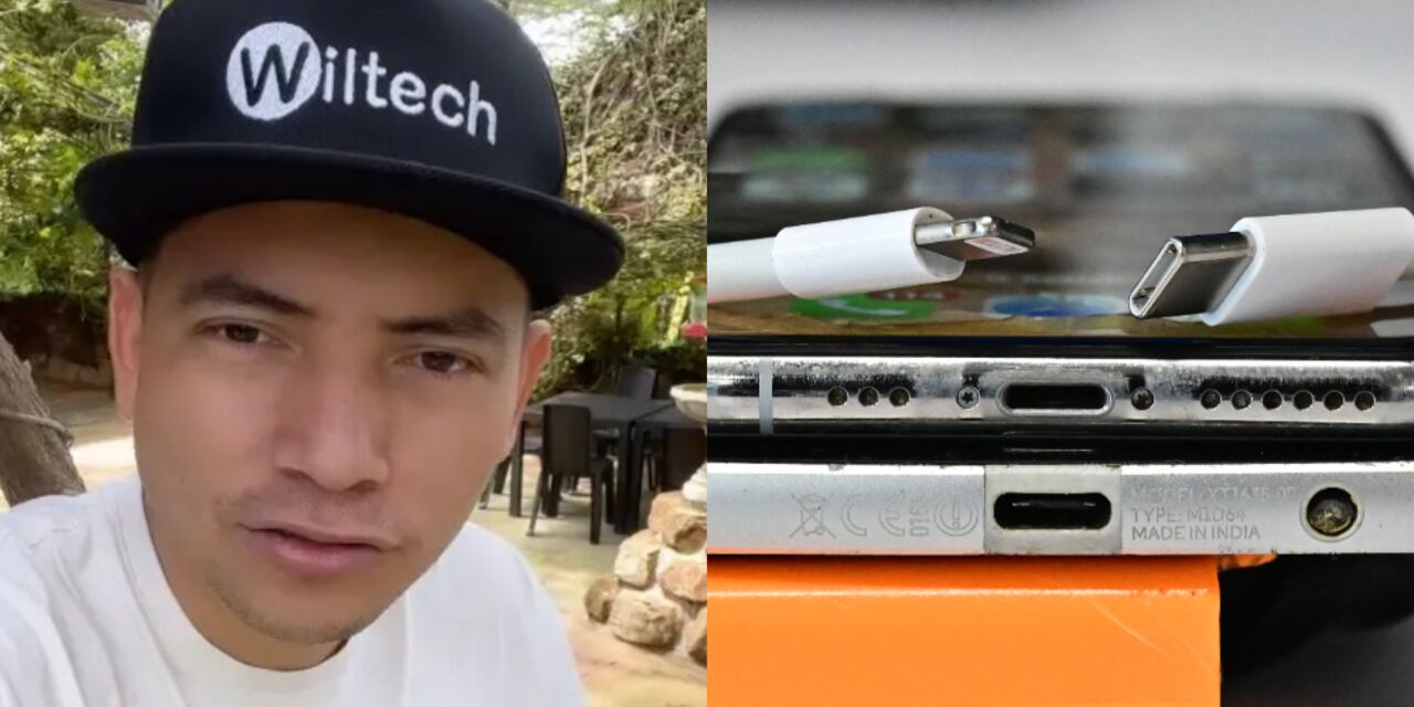 Wilmer Becerra, reparador de iPhone.