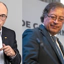 El exministro Juan Carlos Echeverry y el presidente Gustavo Petro.