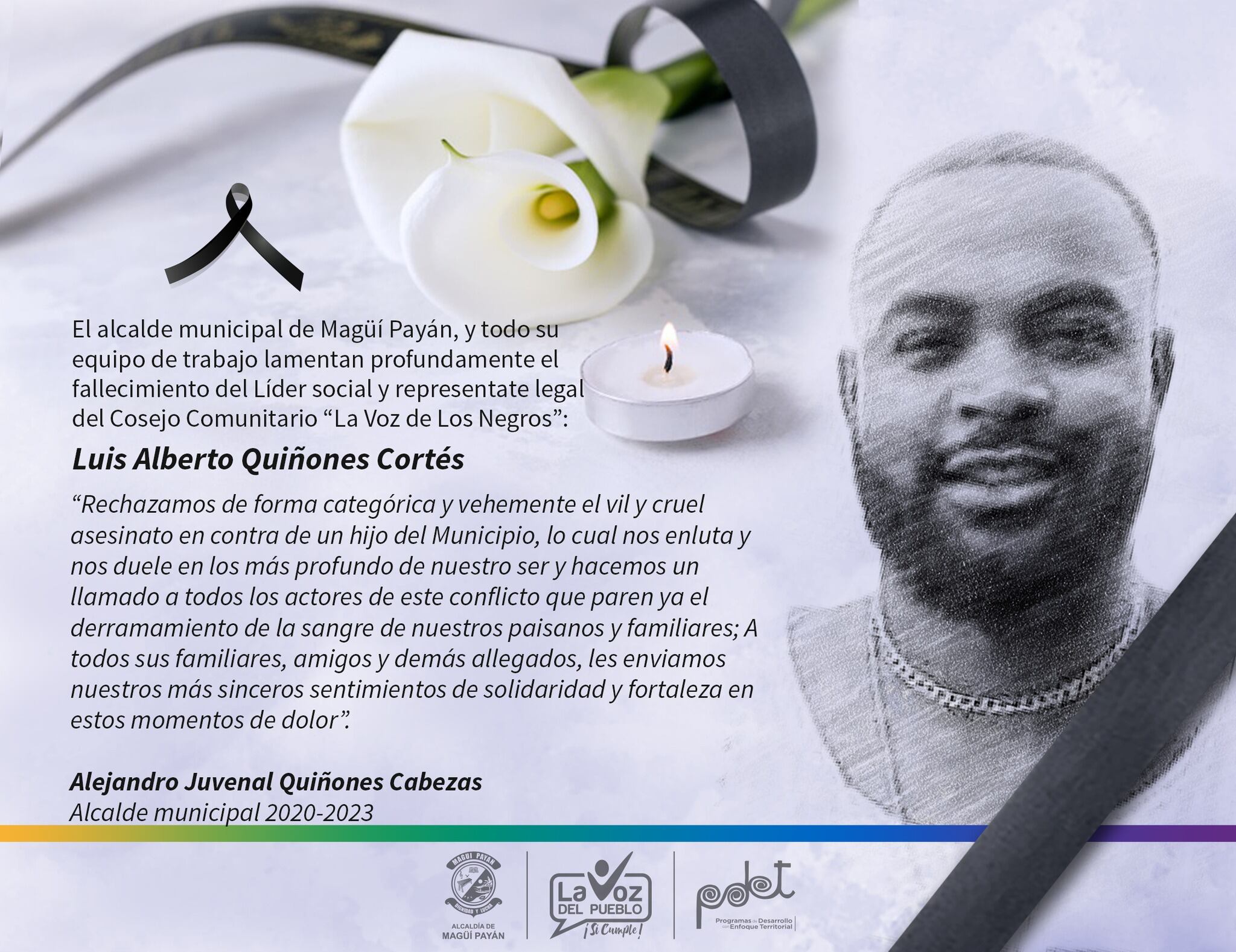 La administración municipal lamenta los hechos.