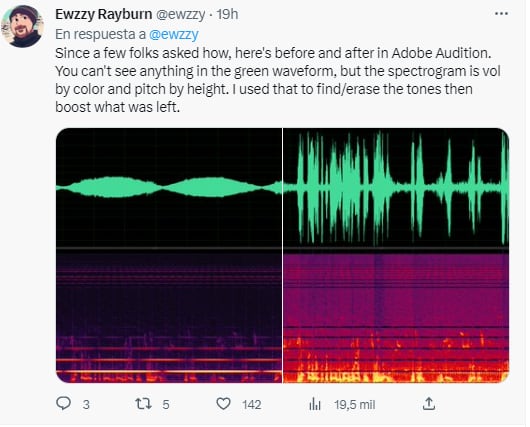 Rayburn usó sus habilidades en edición para descifrar la respuesta de Marge.