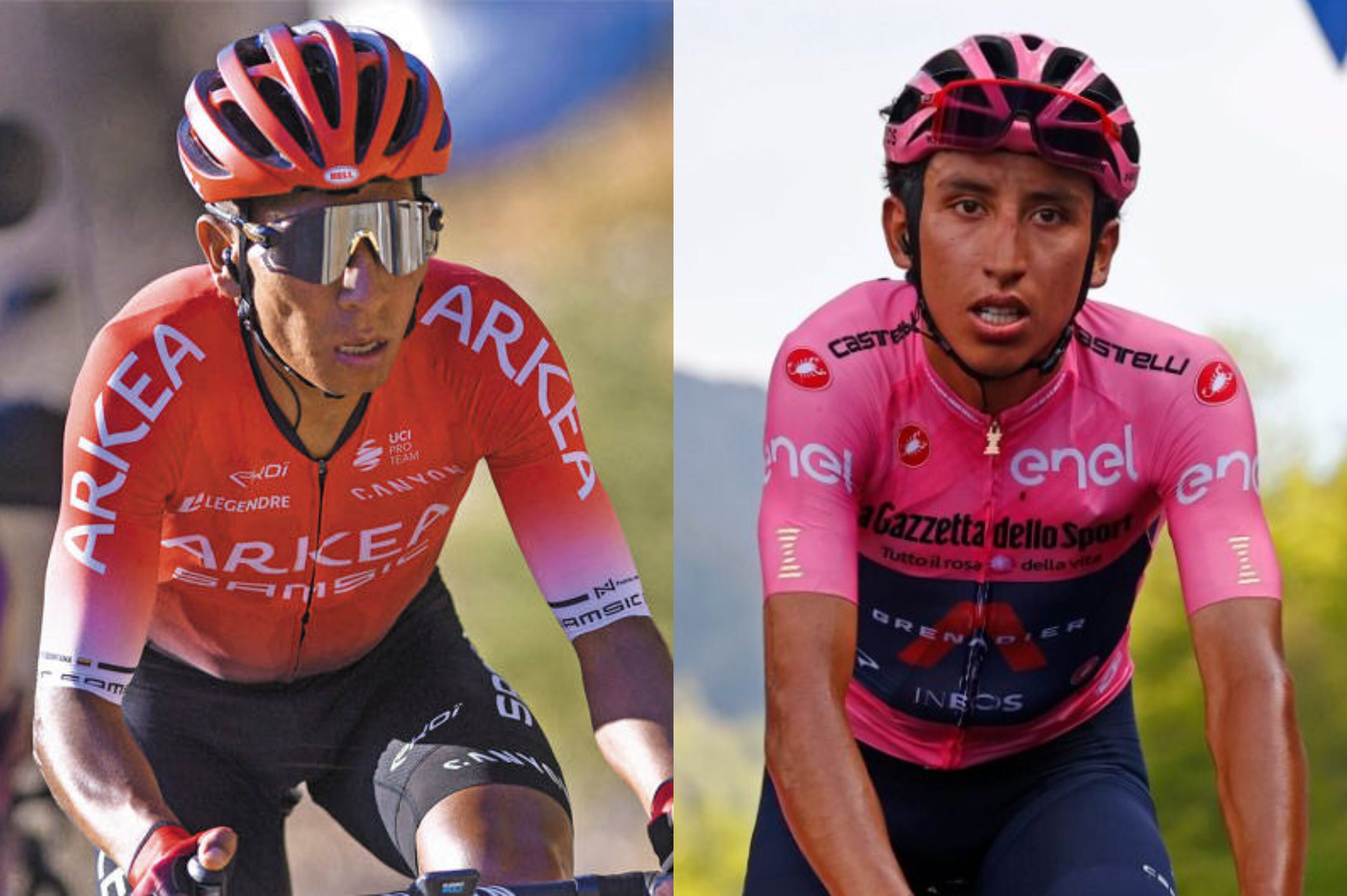 Nairo Quintana y Egan Bernal