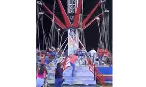 Accidente en un juego mecánico