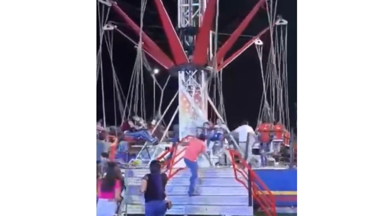 Accidente en un juego mecánico