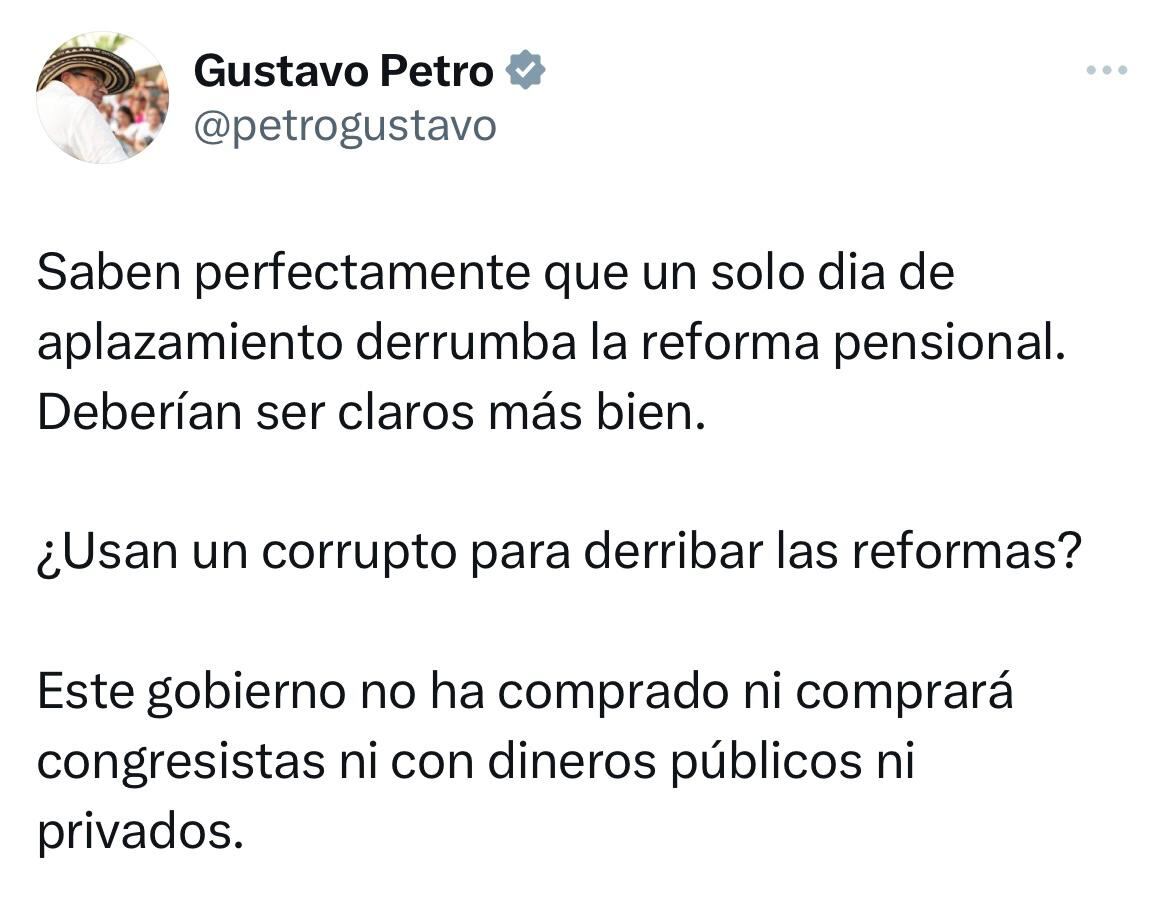 Mensaje presidente Gustavo Petro