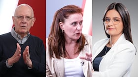 Felipe Zuleta, Eva Ferrer y Angie Rodríguez.
