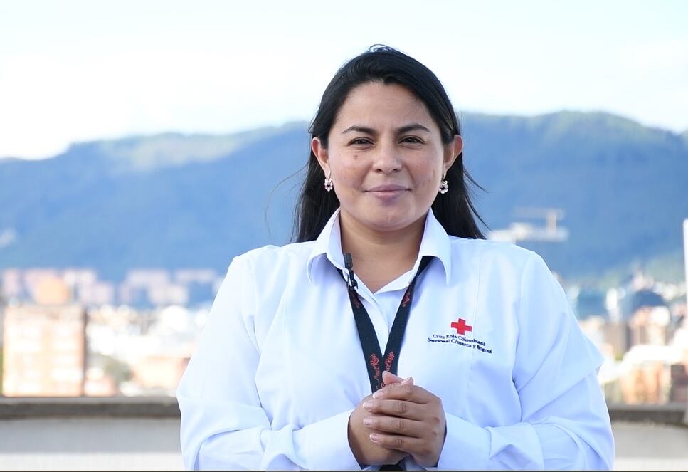 Coordinadora de Educación del Instituto de Educación de la Cruz Roja Colombiana Seccional Cundinamarca y Bogotá, Marcela Marín.