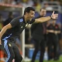 Lionel Scaloni en la final de Copa América ante Colombia.