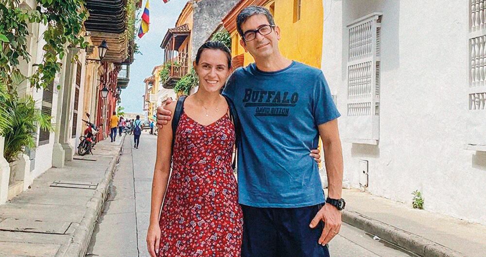 La pareja estaba de luna de miel en Cartagena.