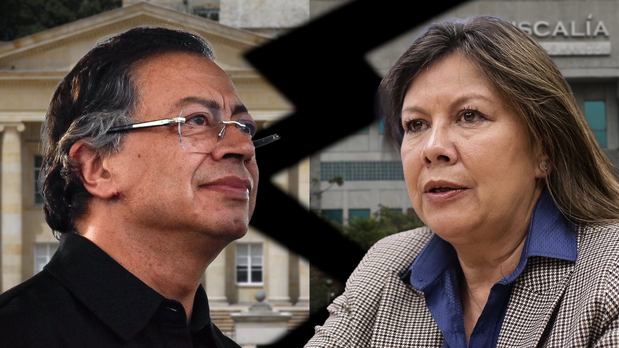 Gustavo Petro y Luz Adriana Camargo