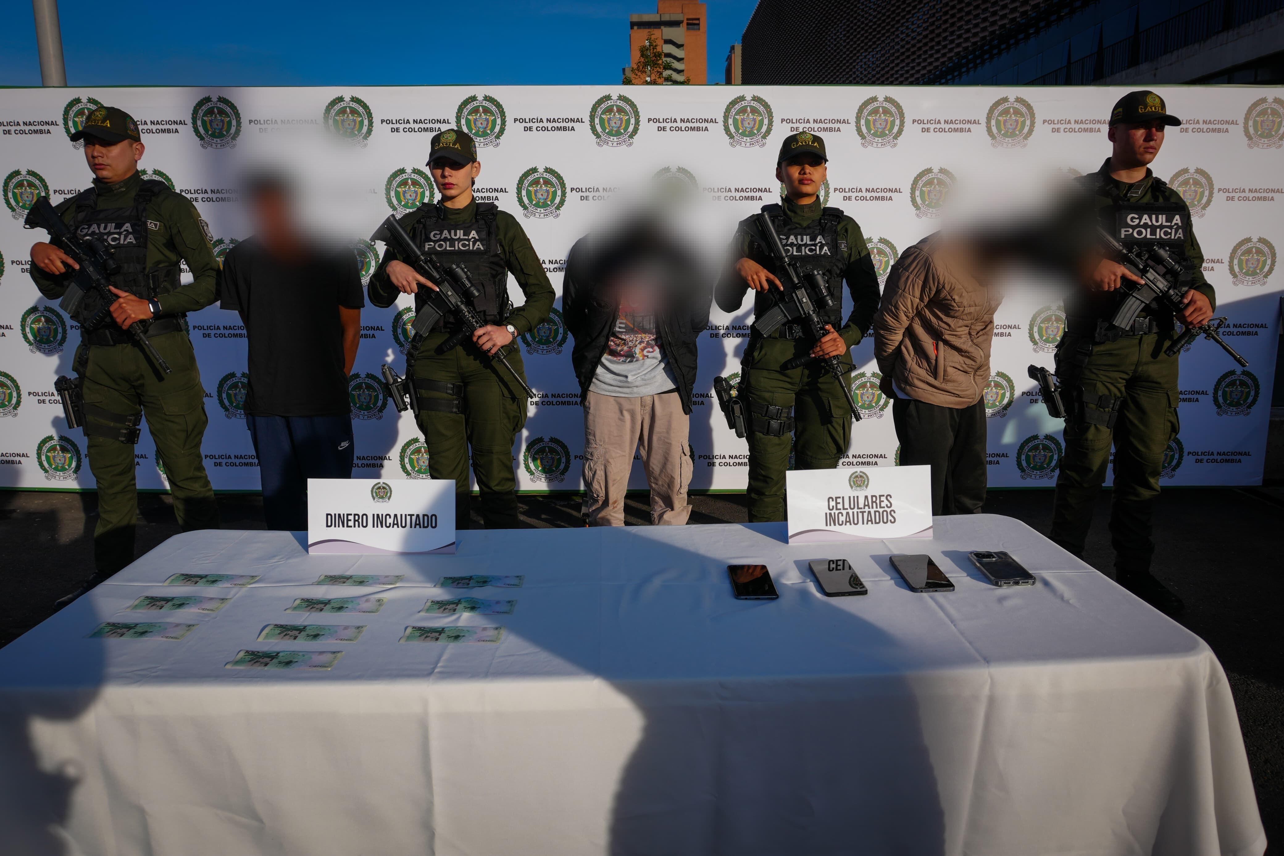 Gaula de Bogotá desarticuló peligrosa banda de paseo millonario.