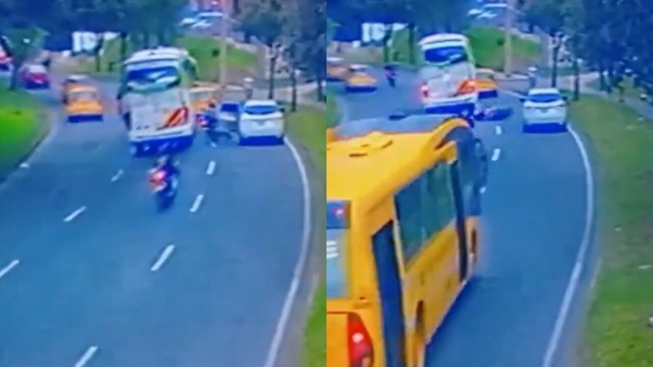 La situación quedó grabada en un video registrado por las cámaras de seguridad.