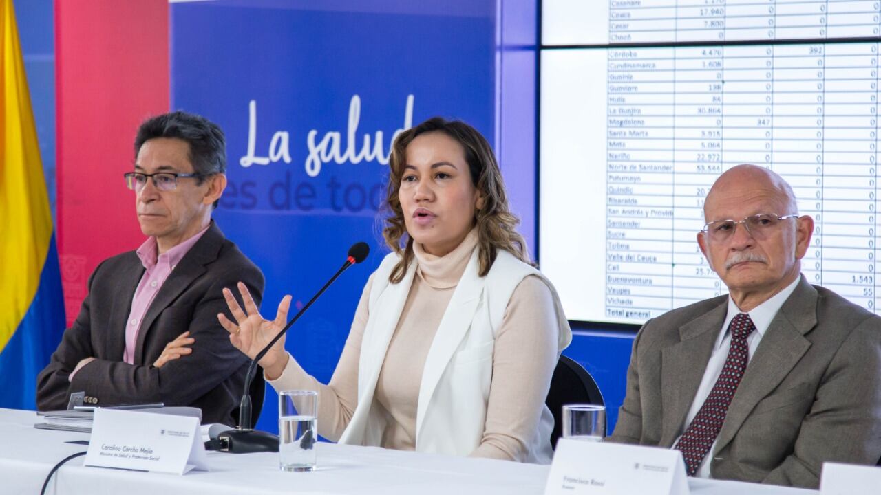"Tenemos una debilidad: 419 municipios donde la vacunación es muy baja. Allí hacemos un llamado”, destacó la ministra de Salud, Carolina Corcho, en rueda de prensa este martes.