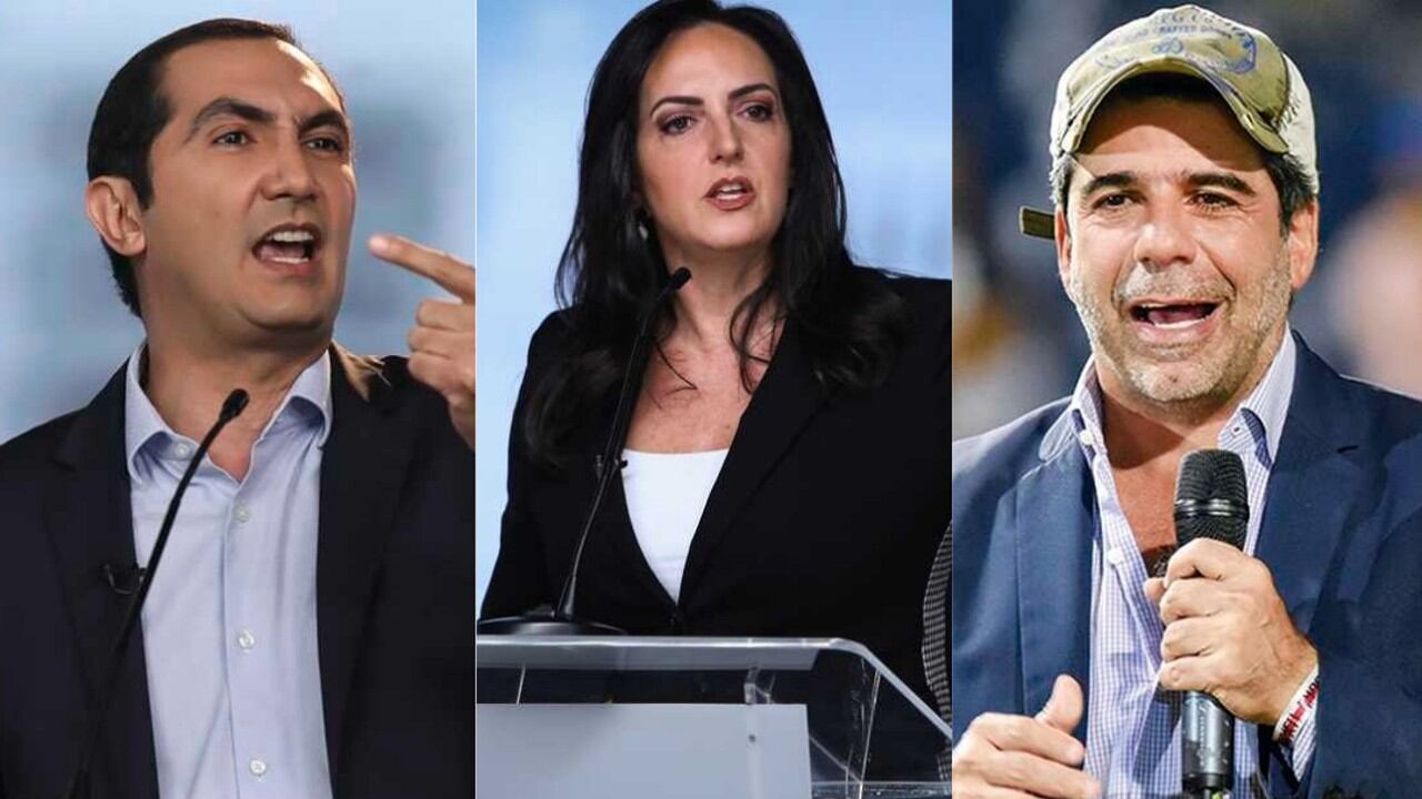 David Barguil, María Fernanda Cabal y Álex Char