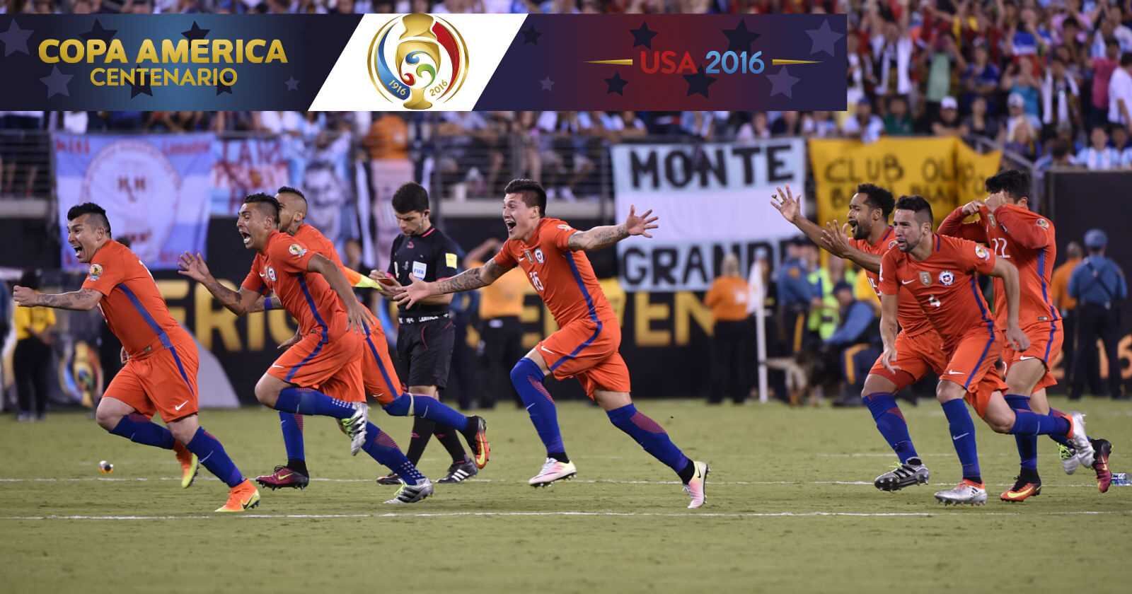 La selección chilena de fútbol se coronó campeona de la Copa América Centenario tras ganarle a Argentina 4-2 en la tanda de penaltis. 