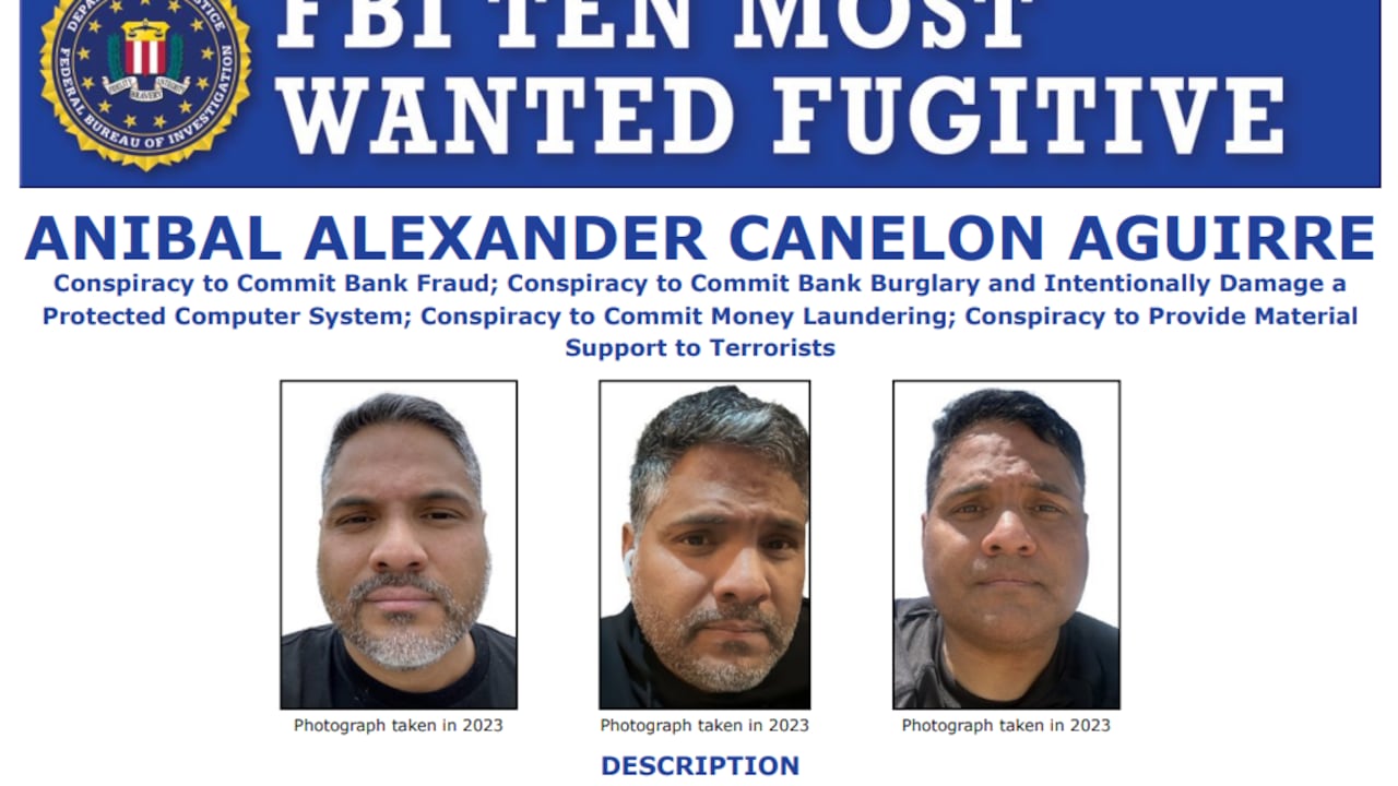 Ficha de fugitivo de alias el Ingeniero.