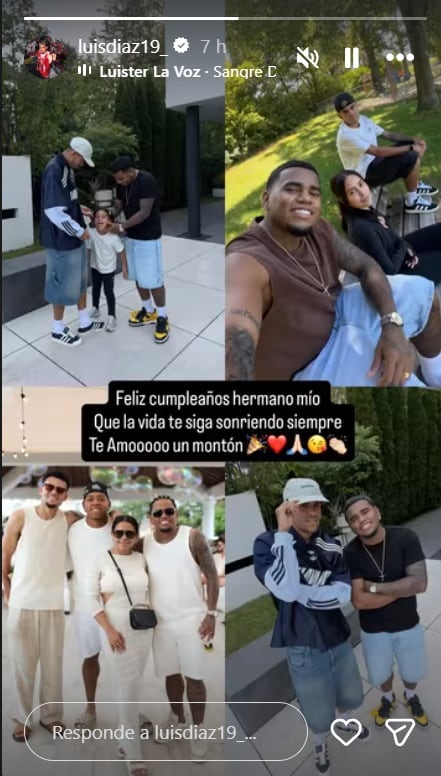 Posteo en las redes de Luis Díaz