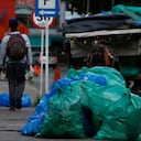 En la mañana la ciudad amaneció sin que se recogiera la basura.
