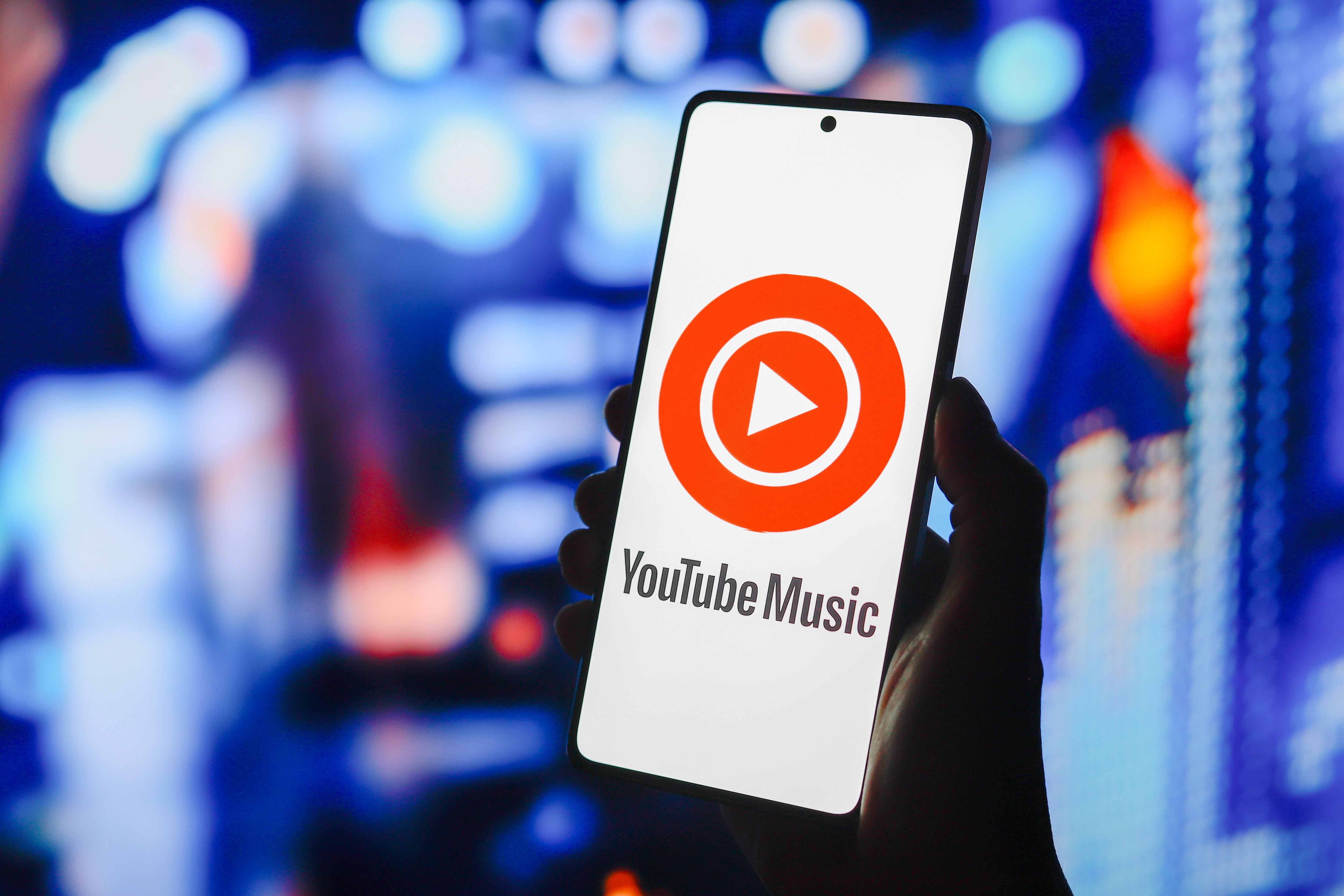 PARAGUAY - 2024/08/18: In this photo illustration, the YouTube Music logo is displayed on a smartphone screen. (Photo Illustration by Jaque Silva/SOPA Images/LightRocket via Getty Images)