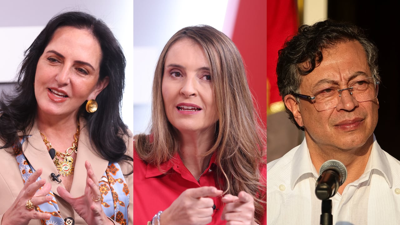 María Fernanda Cabal, Paloma Valencia y Gustavo Petro.