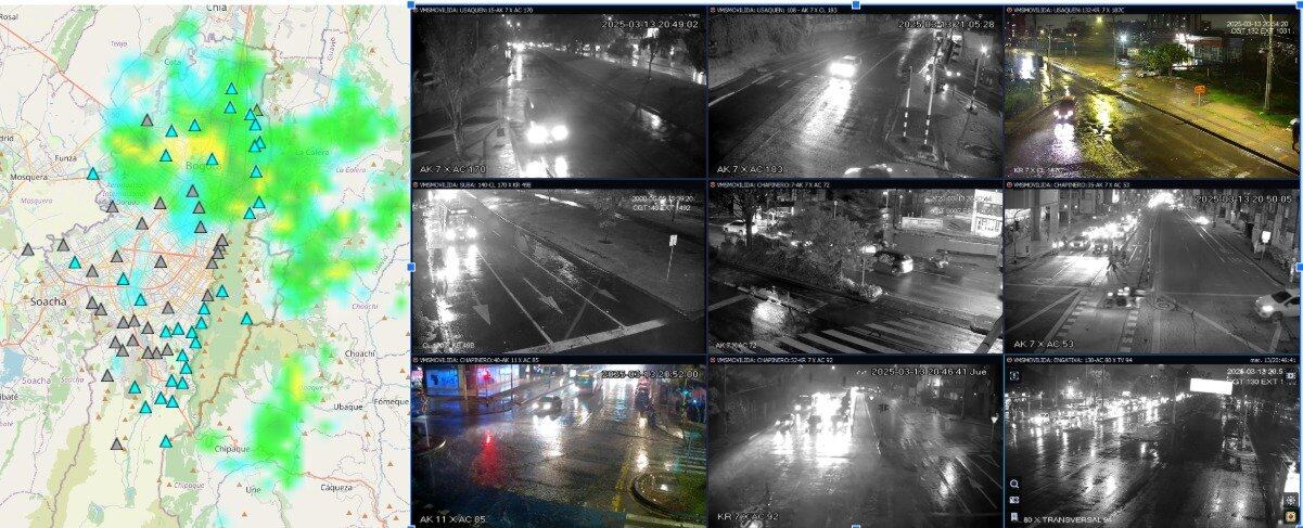 Las autoridades locales han informado sobre las dificultades causadas por el intenso aguacero.