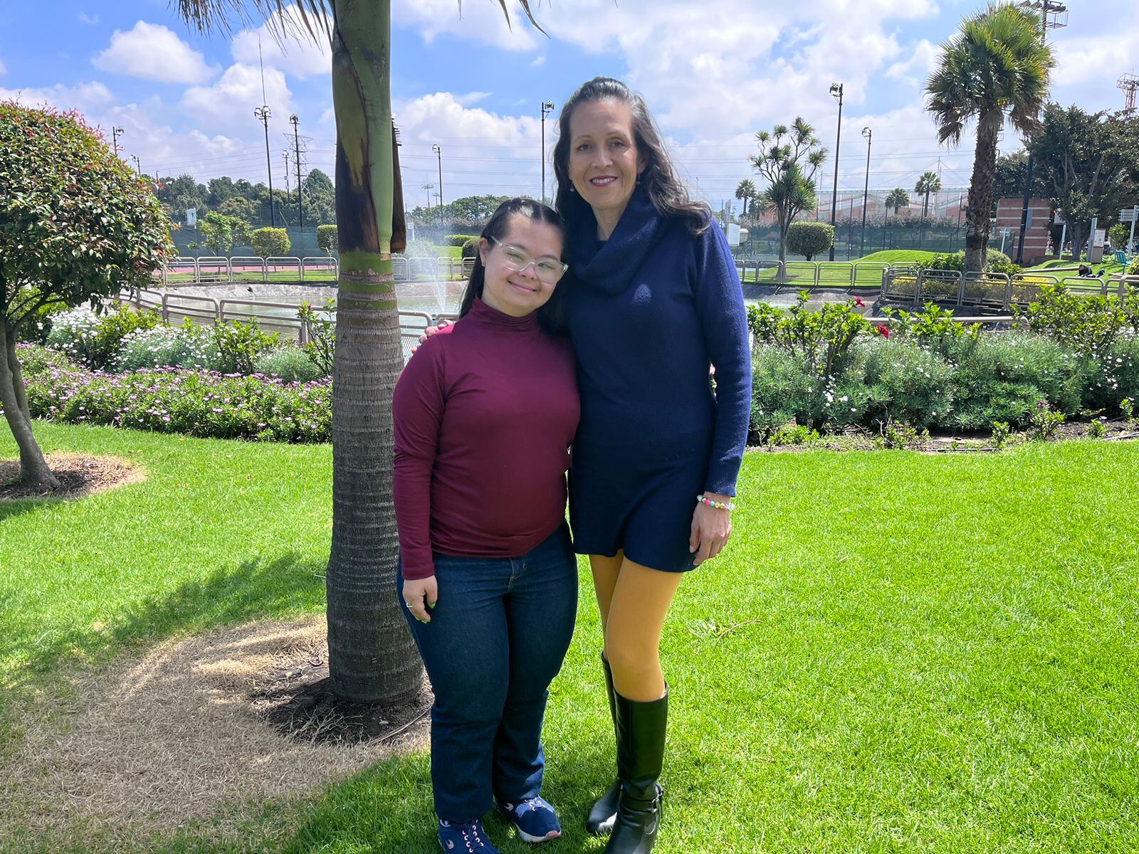 Jessica Bermúdez junto a su mamá, Adriana Rojas.