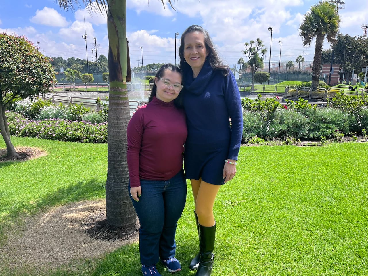 Jessica Bermúdez junto a su mamá, Adriana Rojas.