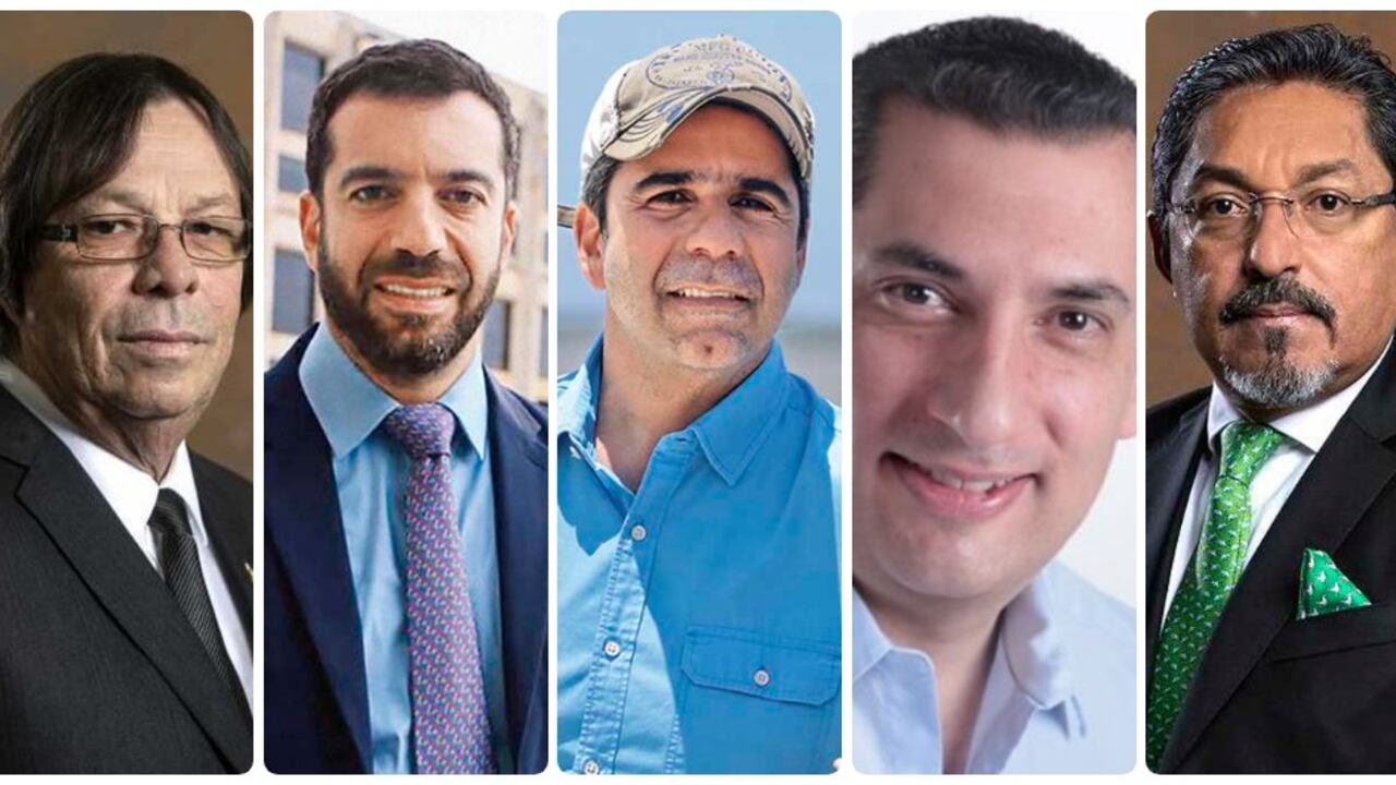 César Lorduy, Arturo Char, Alex Char, Luis Eduardo Díaz y Modesto Aguilera.