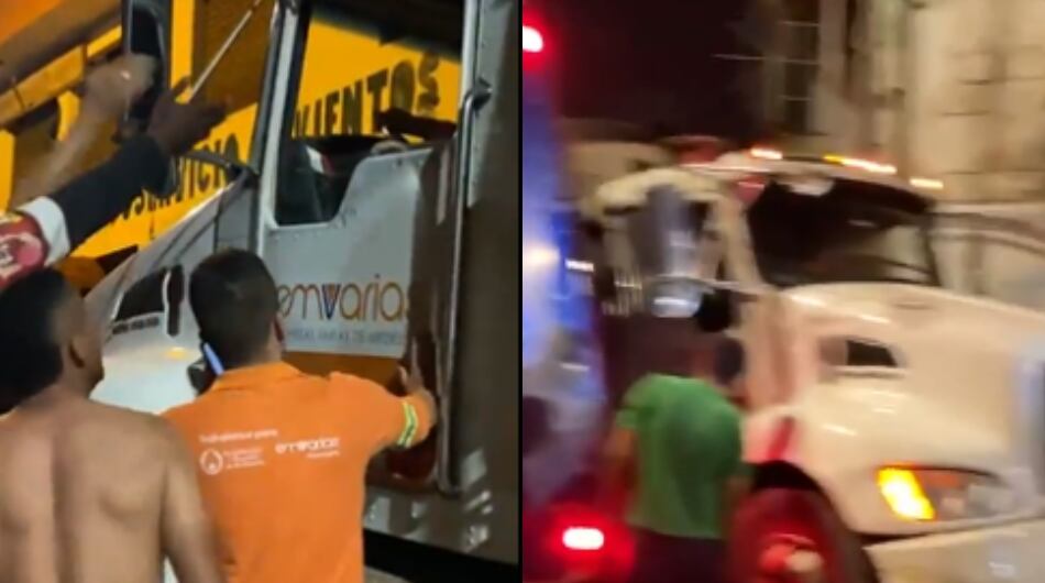 Camión de basura protagonizó trágico accidente en Medellín.