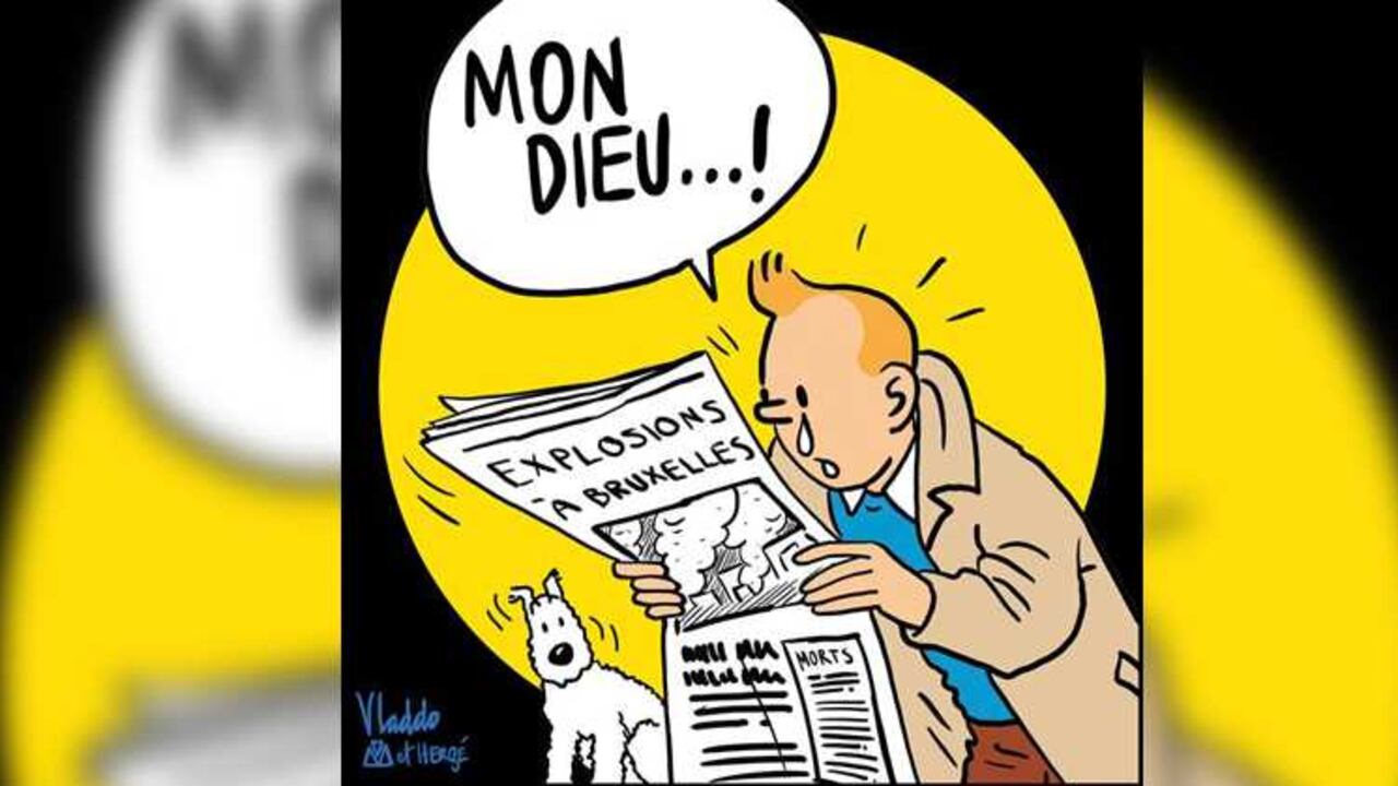 Puso la noticia de los atentados de este martes en la portada del diario.