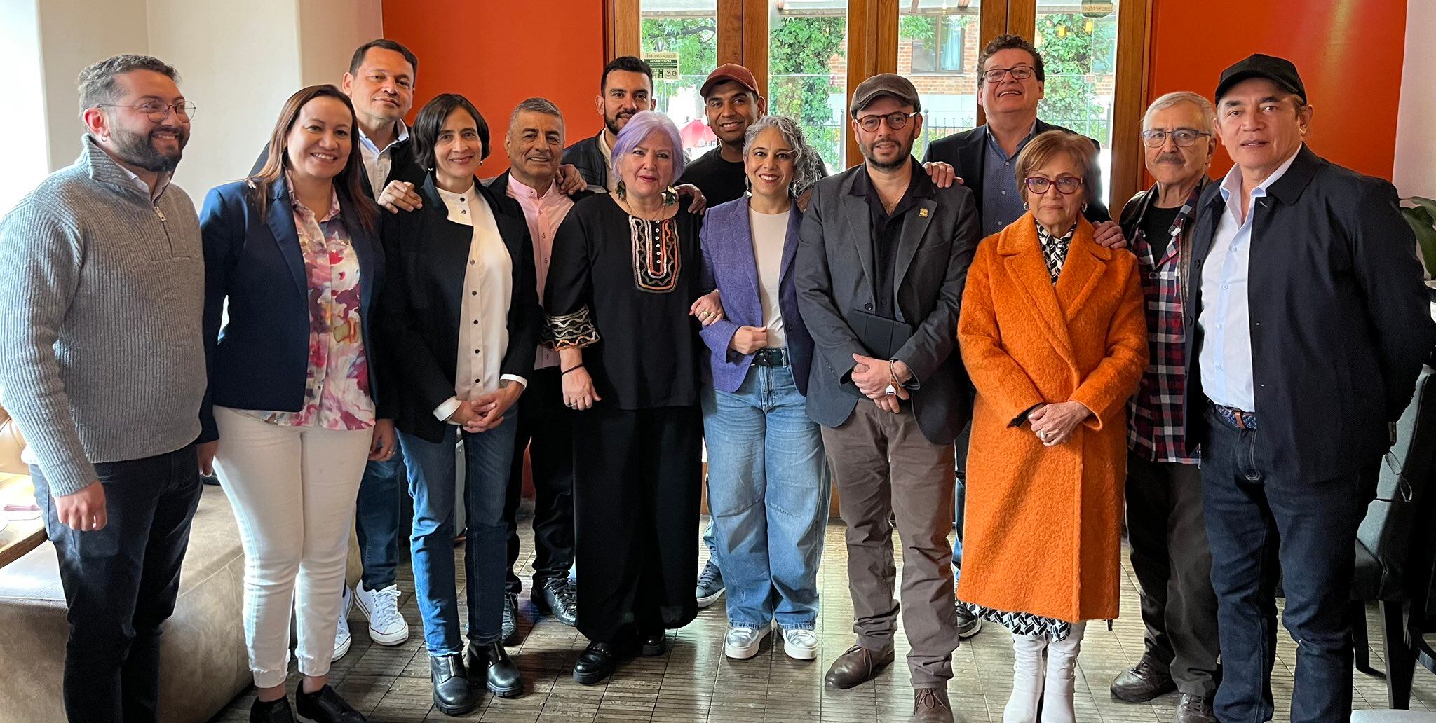 Los precandidatos presidenciales del Pacto Histórico y algunos senadores y representantes del petrismo.