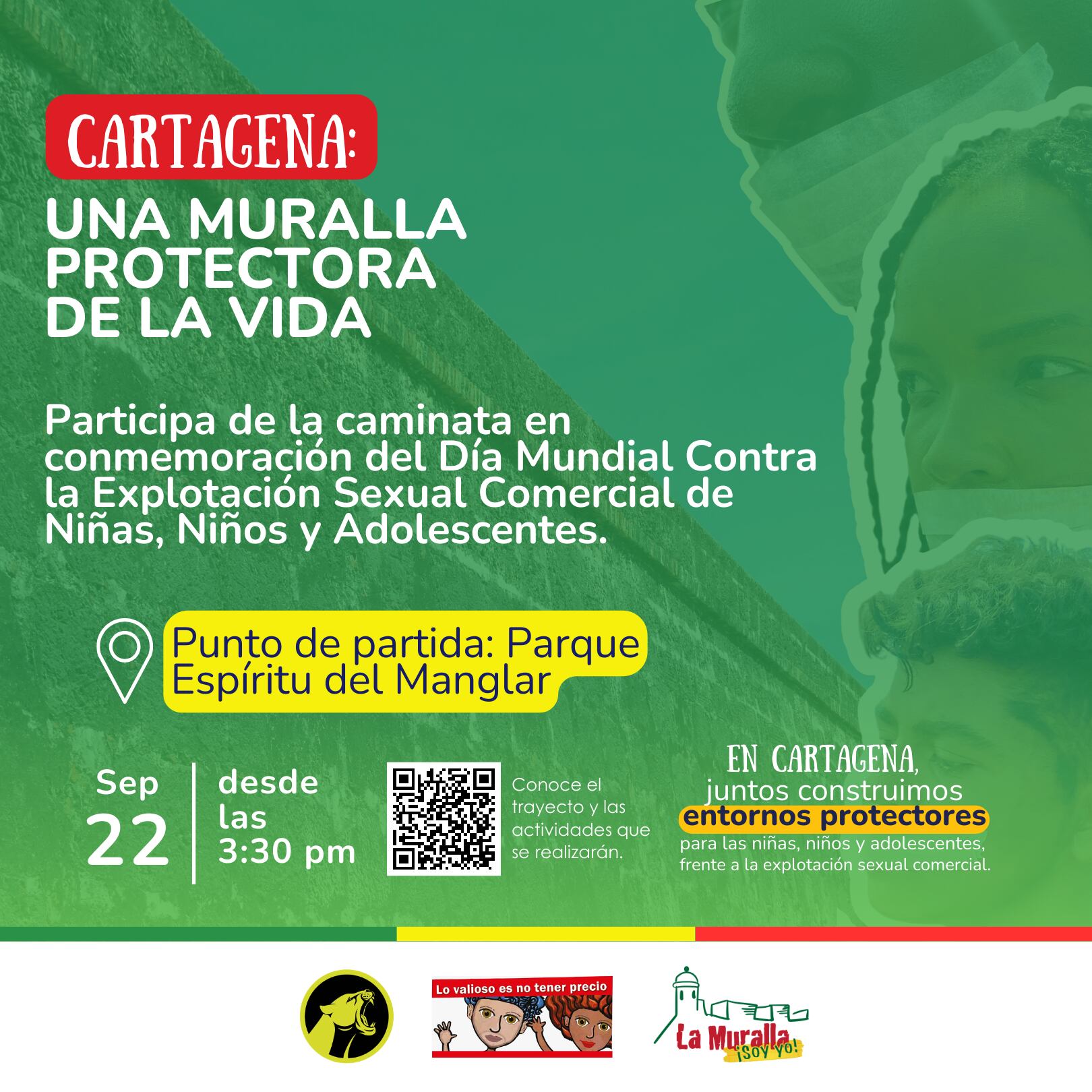 Caminata contra la explotación sexual infantil en Cartagena