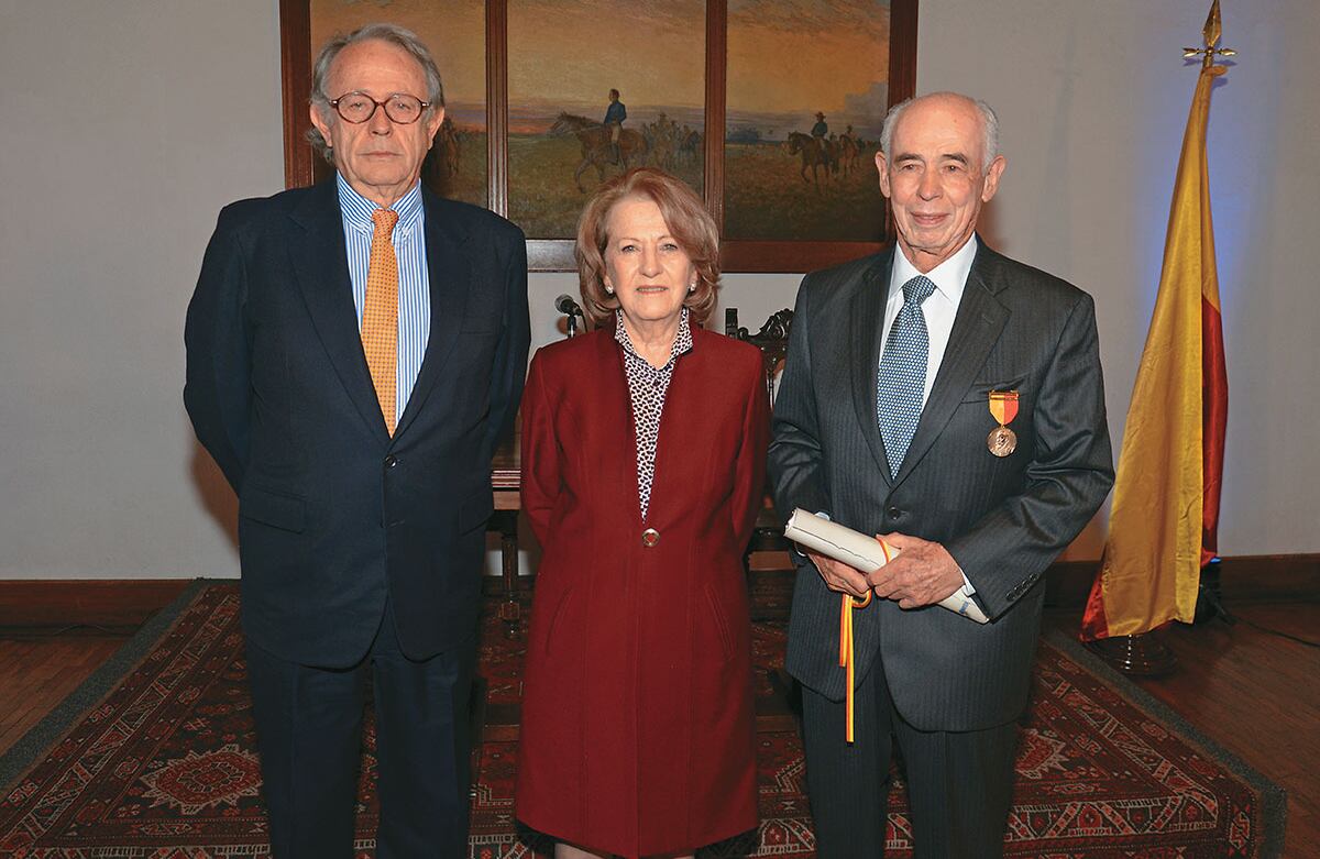 Carlos Roberto Pombo, Elsa Koppel de Ramírez y José Alejandro Cortés.