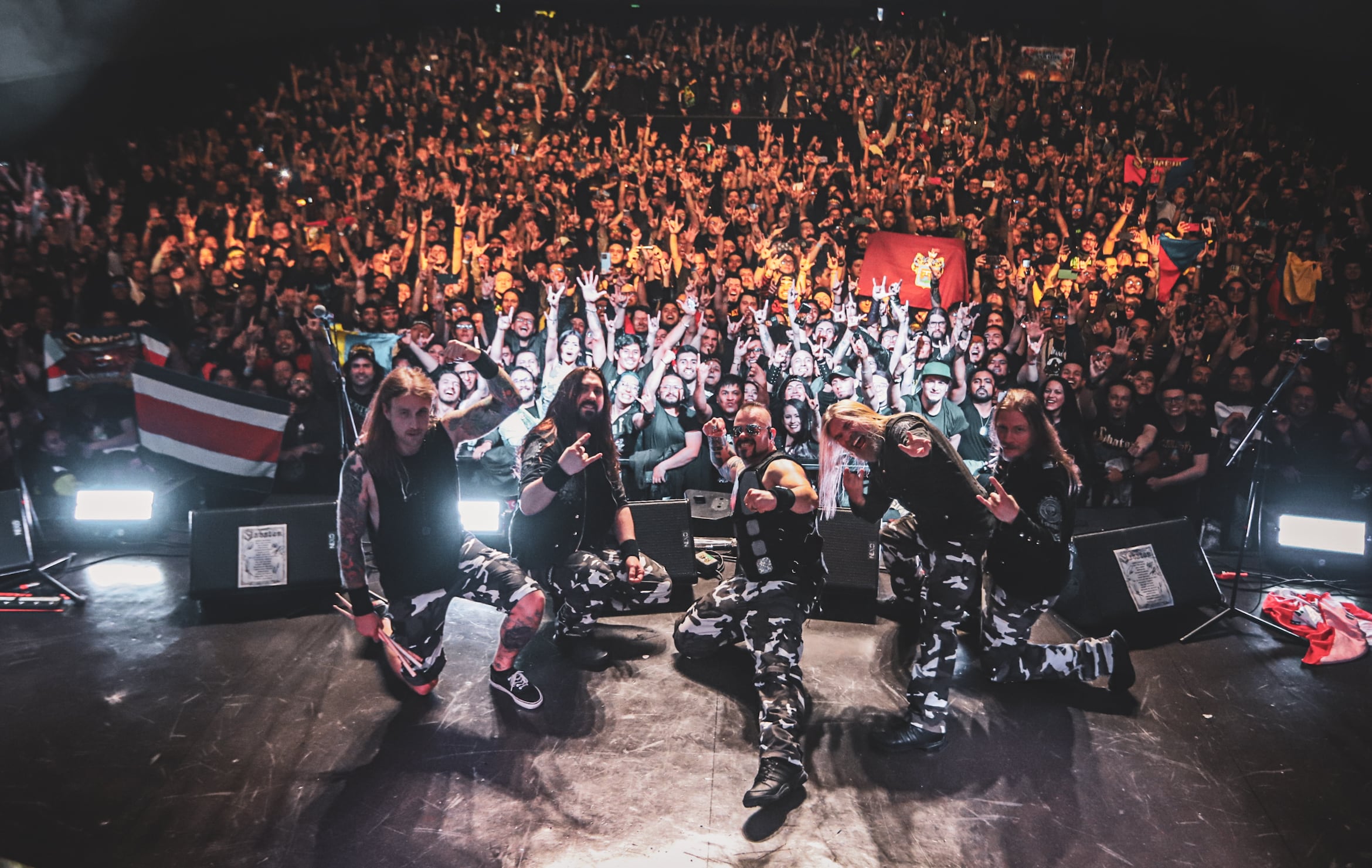 Sabaton en el Royal Center de Bogotá, 9 de mayo 2025.