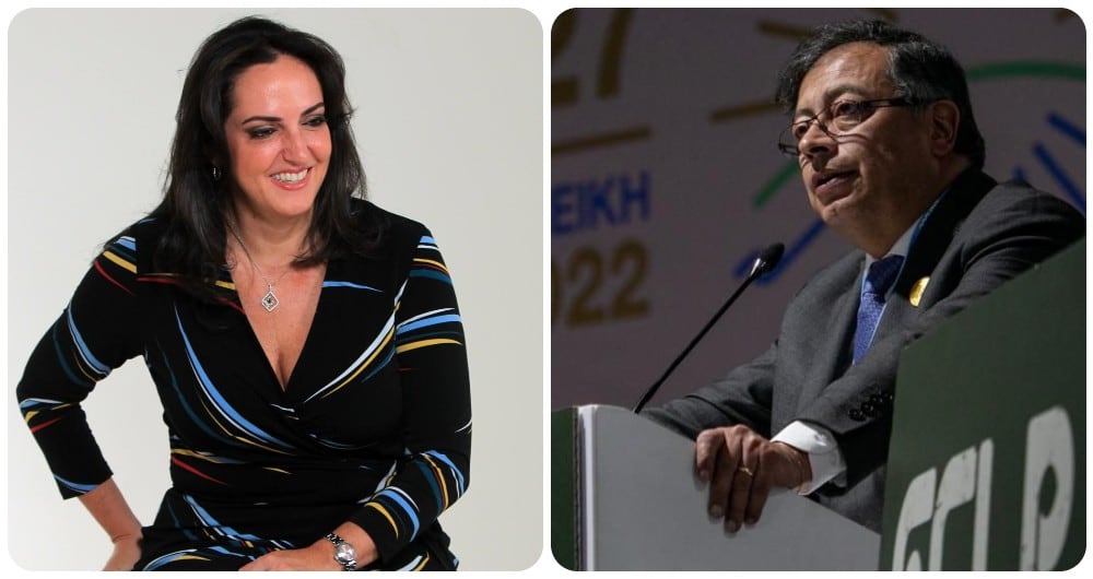 María Fernanda Cabal y Gustavo Petro.