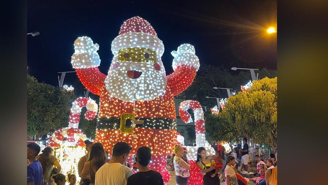 Alumbrados navideños en el municipio de Turbaco (Bolívar).
