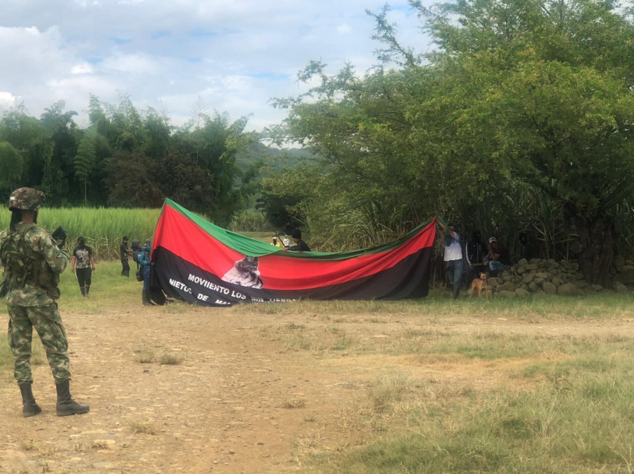 Indígenas volvieron a tomarse la Hacienda Japio, en Caloto. Hay presencia de la fuerza pública.