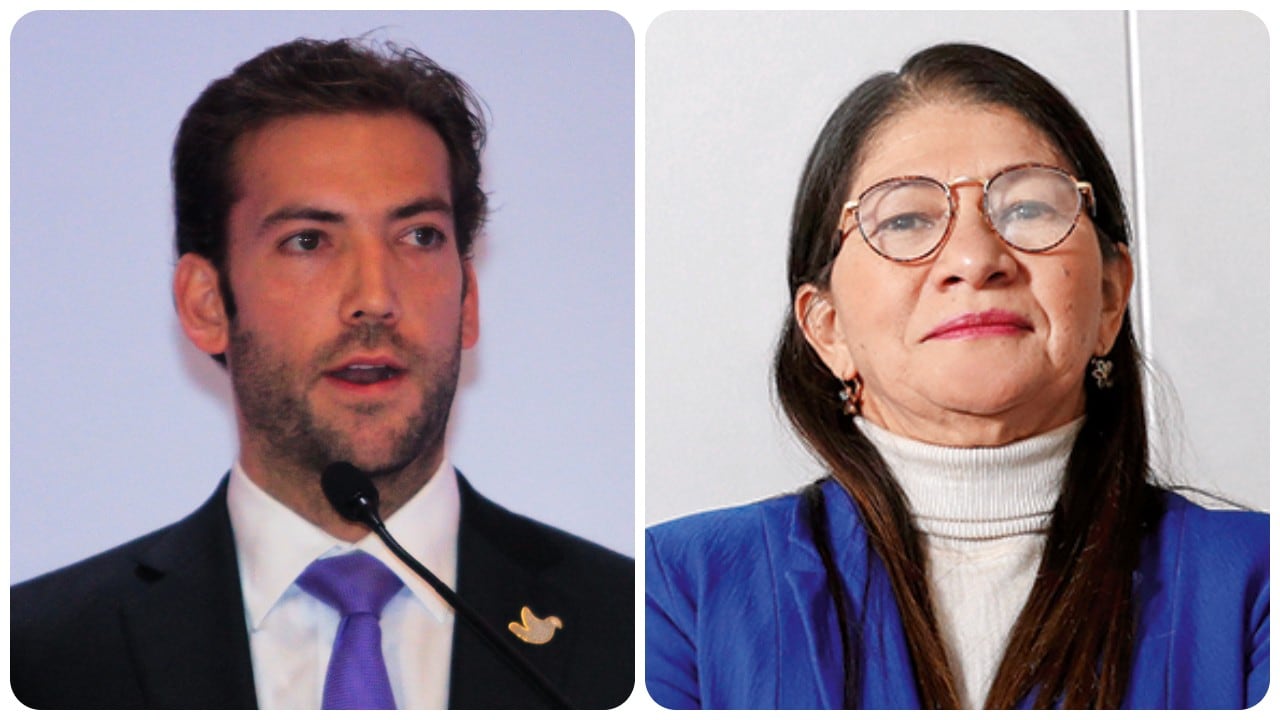 Martín Santos, hijo del expresidente Juan Manuel Santos, y Sandra Ramírez, exfarc y excongresista del partido Comunes.