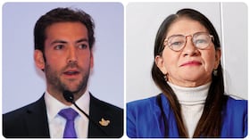 Martín Santos, hijo del expresidente Juan Manuel Santos, y Sandra Ramírez, exfarc y excongresista del partido Comunes.