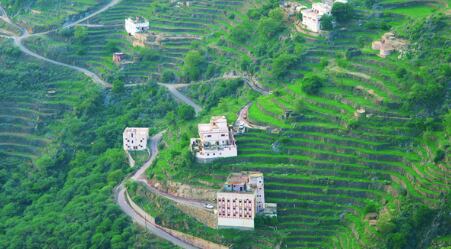 Taif, en las laderas orientales de las montañas de Sarawat.